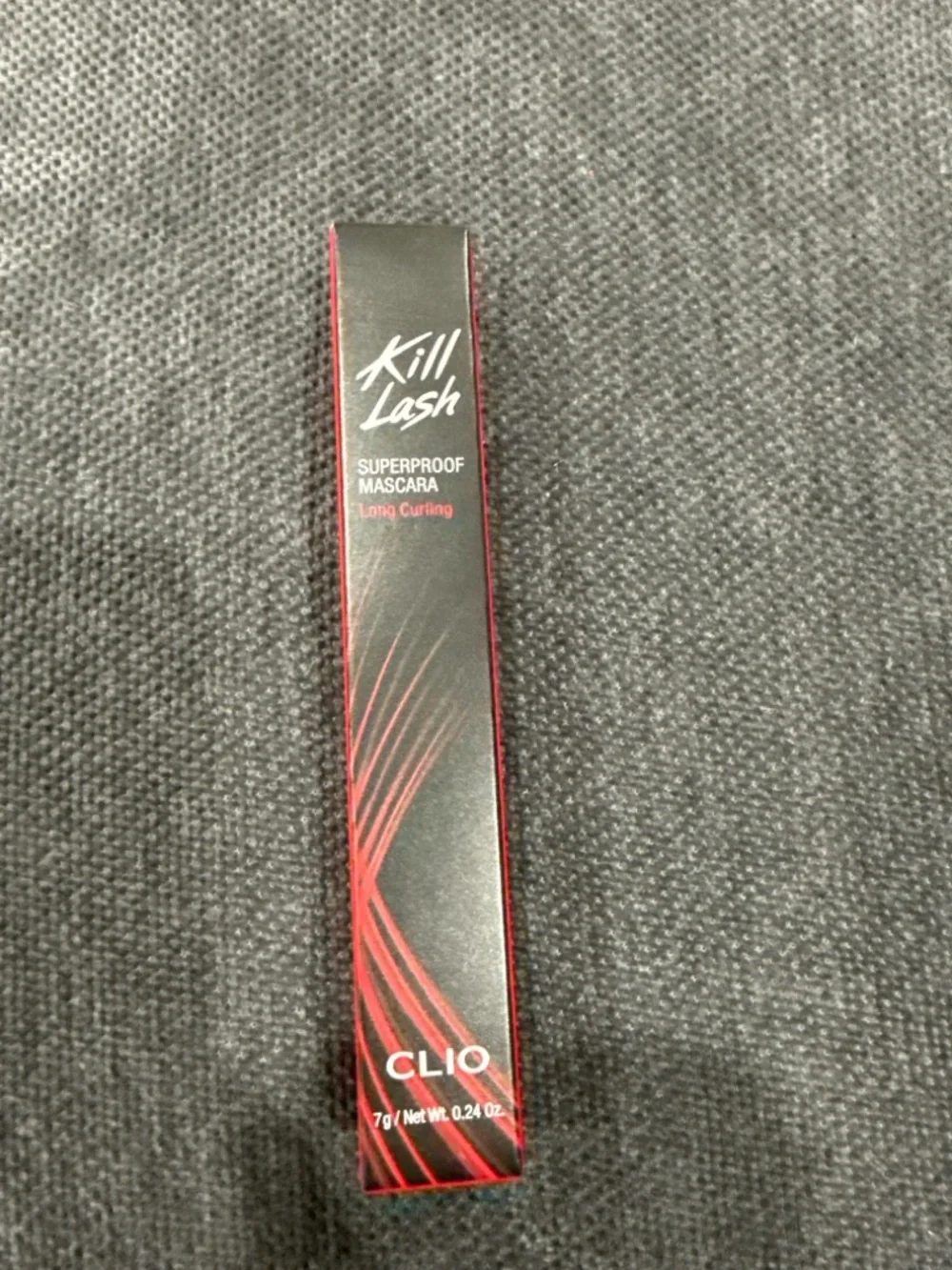 Clio Black Mascara with Red Accents